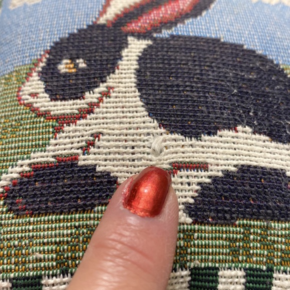 Vintage Bunny Tapestry Door Hanging Pillow! - Picture 4 of 5